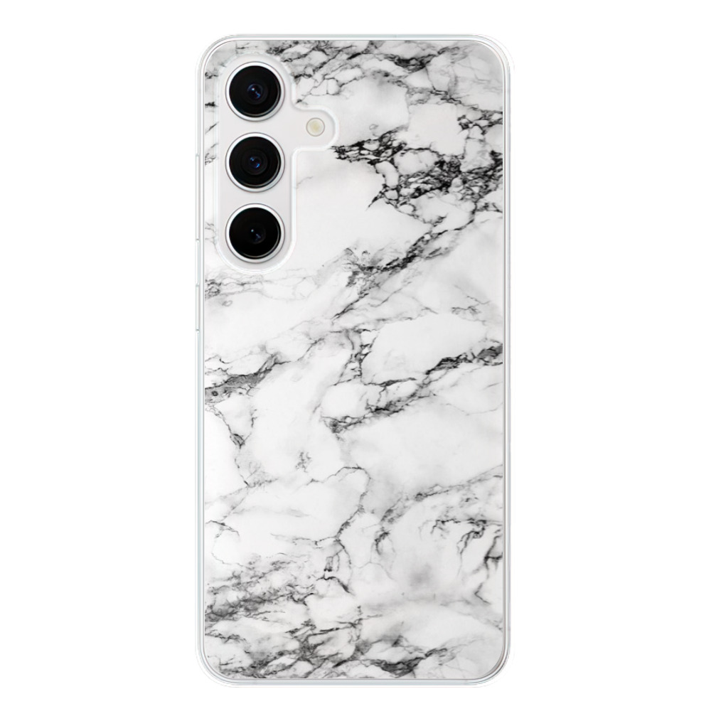 Silikonové odolné pouzdro iSaprio - White Marble 01 - Samsung Galaxy S24 (Odolný silikonový kryt, obal, pouzdro iSaprio White Marble 01 na mobilní telefon Samsung Galaxy S24)