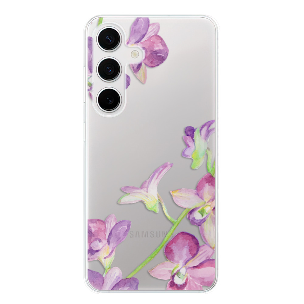 Silikonové odolné pouzdro iSaprio - Purple Orchid - Samsung Galaxy S24 (Odolný silikonový kryt, obal, pouzdro iSaprio Purple Orchid na mobilní telefon Samsung Galaxy S24)