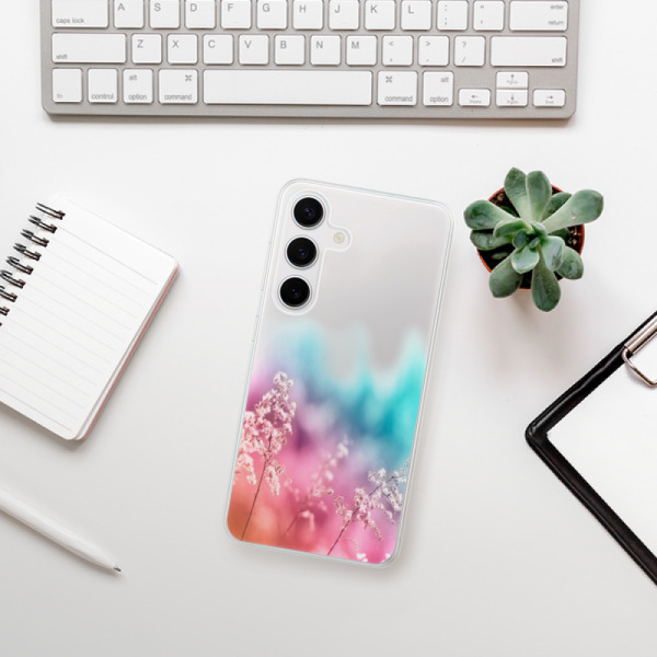 Silikonové pouzdro iSaprio - Samsung Galaxy S24 - Rainbow Grass