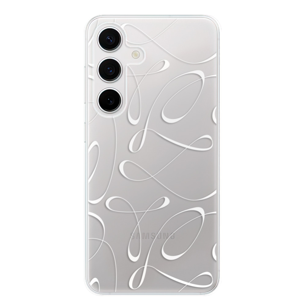 Silikonové odolné pouzdro iSaprio - Fancy - white - Samsung Galaxy S24 (Odolný silikonový kryt, obal, pouzdro iSaprio Fancy - white na mobilní telefon Samsung Galaxy S24)