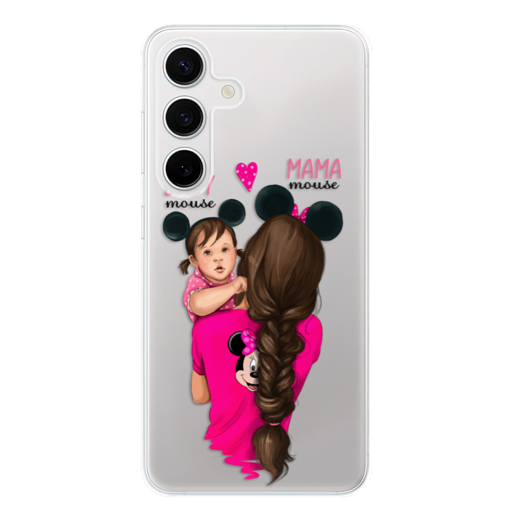 Silikonové odolné pouzdro iSaprio - Mama Mouse Brunette and Girl - Samsung Galaxy S24 (Odolný silikonový kryt, obal, pouzdro iSaprio Mama Mouse Brunette and Girl na mobilní telefon Samsung Galaxy S24)