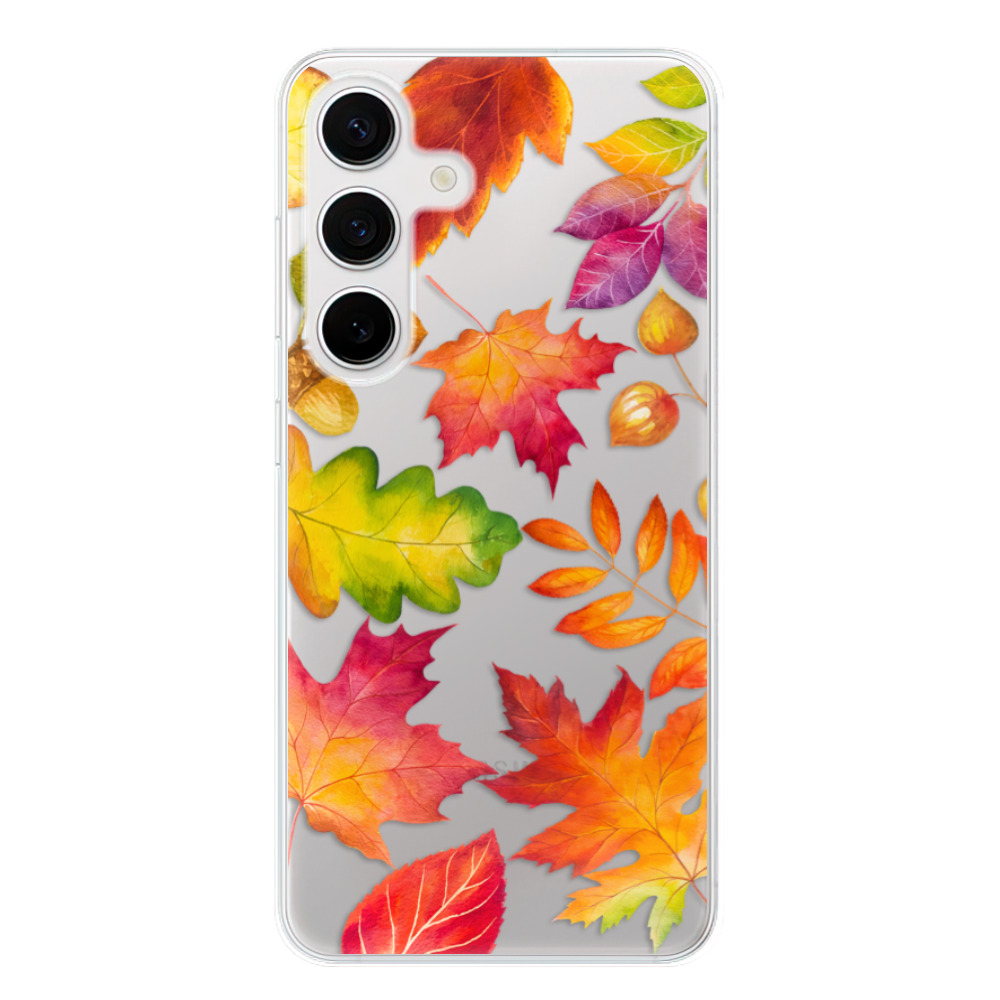 Odolné silikonové pouzdro iSaprio - Autumn Leaves 01 - Samsung Galaxy S24