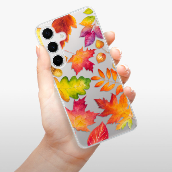 Silikonové pouzdro iSaprio - Samsung Galaxy S24 - Autumn Leaves 01