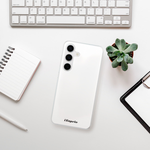 Silikonové pouzdro iSaprio - Samsung Galaxy S24 - 4Pure bílé