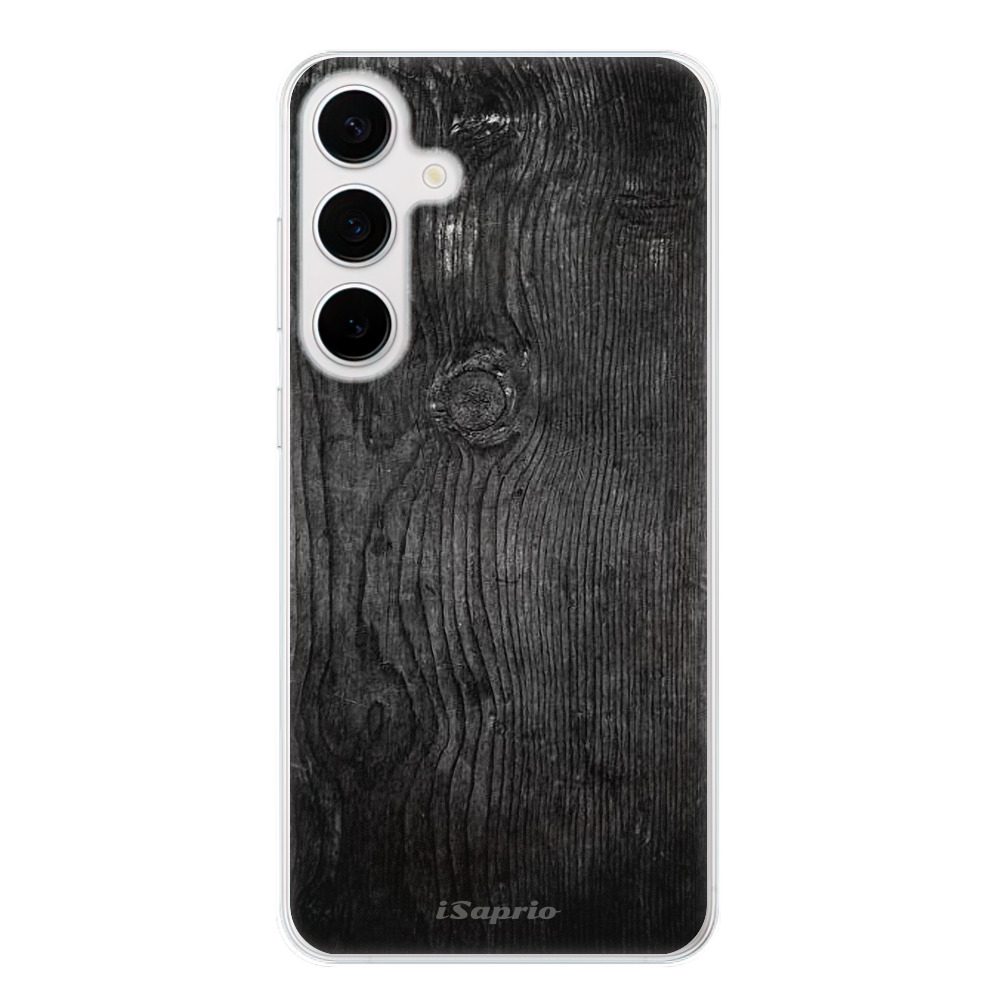 Silikonové odolné pouzdro iSaprio - Black Wood 13 - Samsung Galaxy S24 Plus (Odolný silikonový kryt, obal, pouzdro iSaprio Black Wood 13 na mobilní telefon Samsung Galaxy S24+)