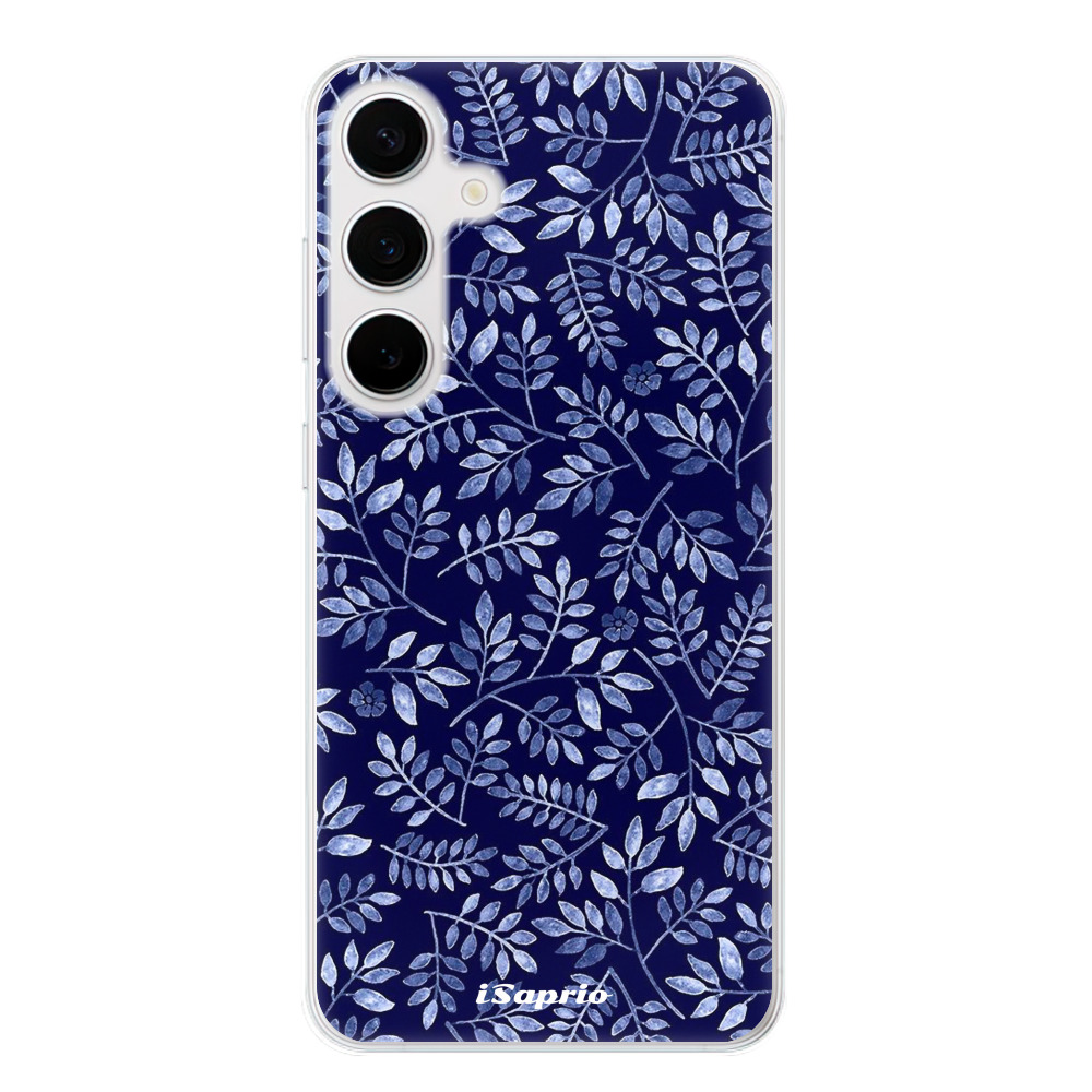 Silikonové odolné pouzdro iSaprio - Blue Leaves 05 - Samsung Galaxy S24 Plus (Odolný silikonový kryt, obal, pouzdro iSaprio Blue Leaves 05 na mobilní telefon Samsung Galaxy S24+)