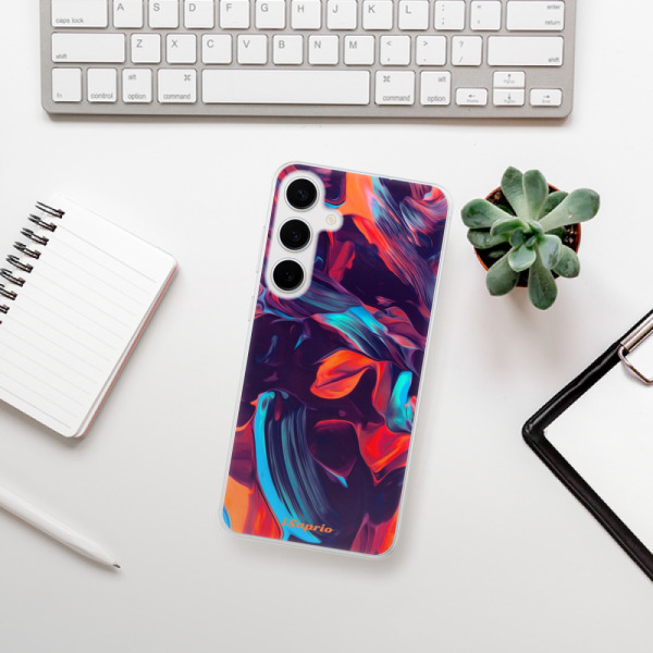 Silikonové pouzdro iSaprio - Samsung Galaxy S24 Plus - Color Marble 19