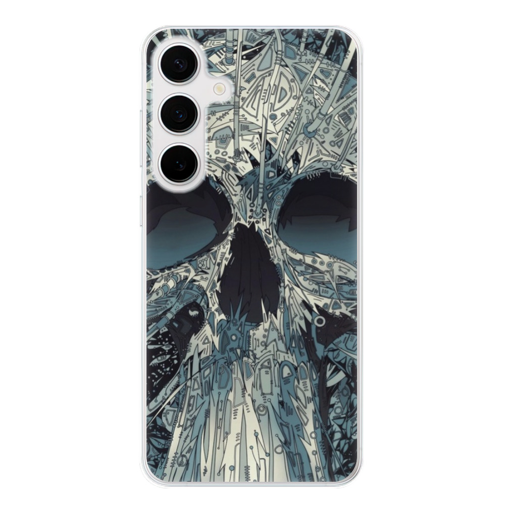 Silikonové odolné pouzdro iSaprio - Abstract Skull - Samsung Galaxy S24 Plus (Odolný silikonový kryt, obal, pouzdro iSaprio Abstract Skull na mobilní telefon Samsung Galaxy S24+)