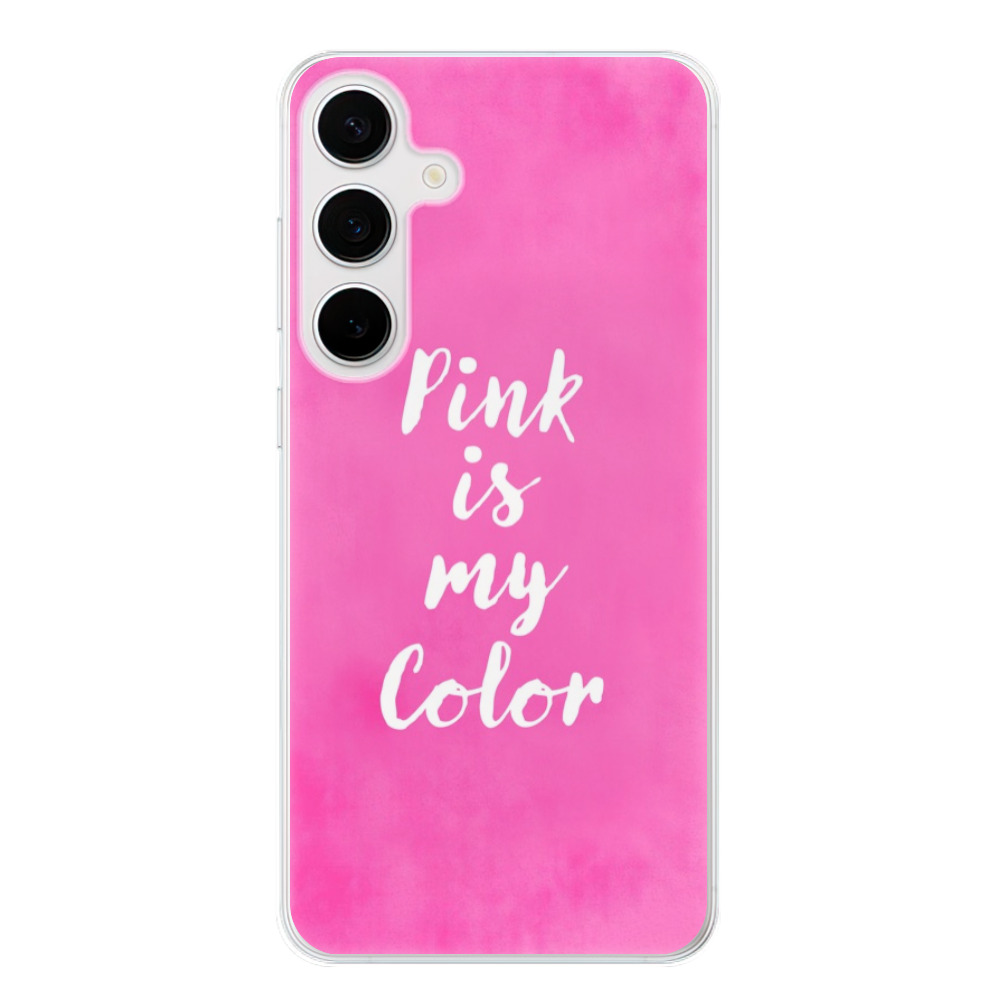 Silikonové odolné pouzdro iSaprio - Pink is my color - Samsung Galaxy S24 Plus (Odolný silikonový kryt, obal, pouzdro iSaprio Pink is my color na mobilní telefon Samsung Galaxy S24+)