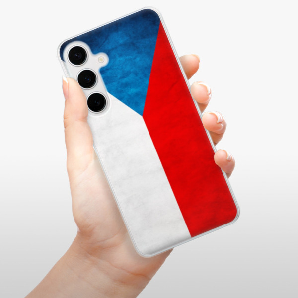 Silikonové pouzdro iSaprio - Samsung Galaxy S24 Plus - Czech Flag