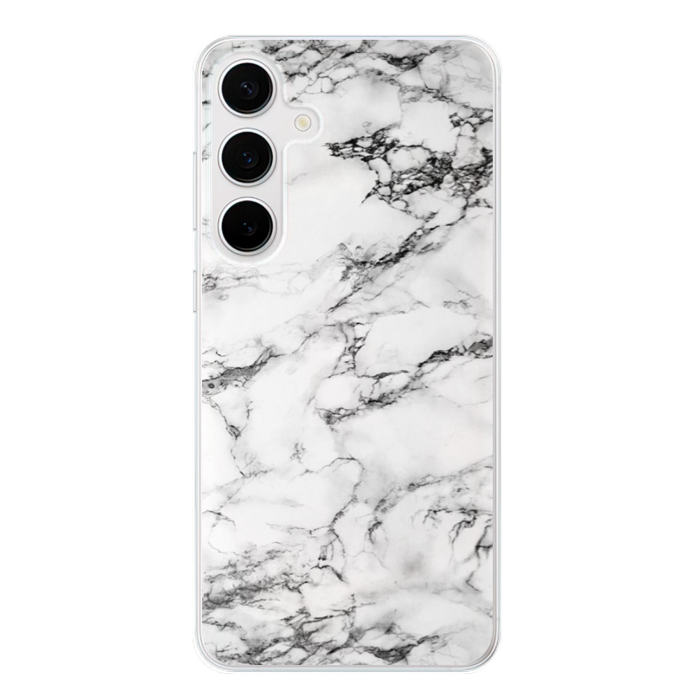 Silikonové odolné pouzdro iSaprio - White Marble 01 - Samsung Galaxy S24 Plus (Odolný silikonový kryt, obal, pouzdro iSaprio White Marble 01 na mobilní telefon Samsung Galaxy S24+)