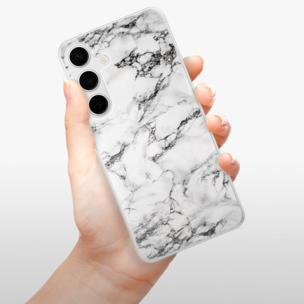 Silikonové pouzdro iSaprio - Samsung Galaxy S24 Plus - White Marble 01