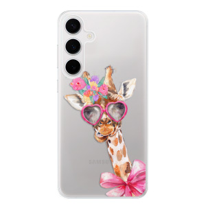 Silikonové pouzdro iSaprio - Samsung Galaxy S24 Plus - Lady Giraffe