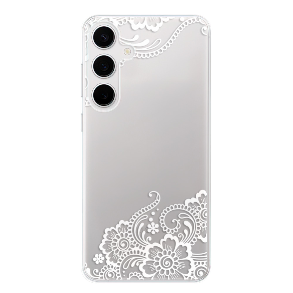 Silikonové odolné pouzdro iSaprio - White Lace 02 - Samsung Galaxy S24 Plus (Odolný silikonový kryt, obal, pouzdro iSaprio White Lace 02 na mobilní telefon Samsung Galaxy S24+)