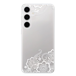 Silikonové pouzdro iSaprio - Samsung Galaxy S24 Plus - White Lace 02