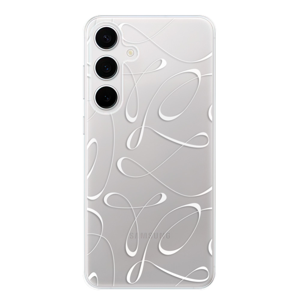 Silikonové odolné pouzdro iSaprio - Fancy - white - Samsung Galaxy S24 Plus (Odolný silikonový kryt, obal, pouzdro iSaprio Fancy - white na mobilní telefon Samsung Galaxy S24+)