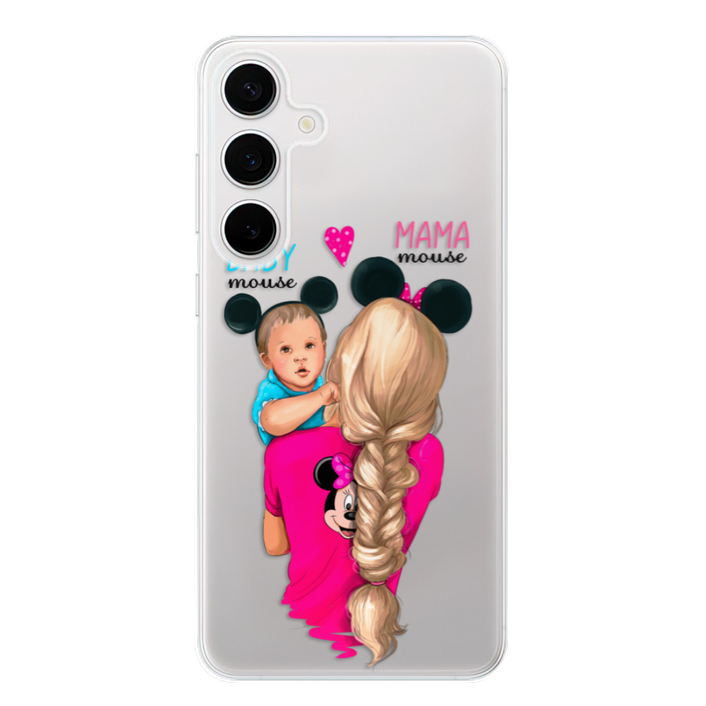 Odolné silikonové pouzdro iSaprio - Mama Mouse Blonde and Boy - Samsung Galaxy S24+