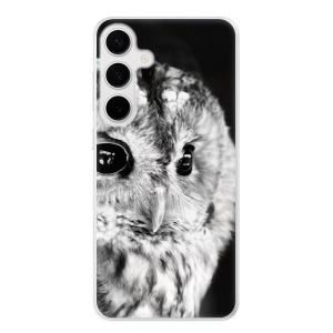 Silikonové pouzdro iSaprio - Samsung Galaxy S24 Plus - BW Owl