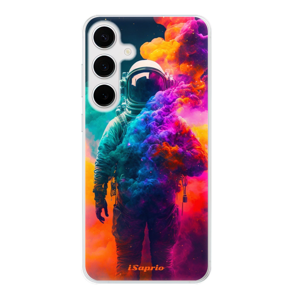 Silikonové odolné pouzdro iSaprio - Astronaut in Colors - Samsung Galaxy S24 Plus (Odolný silikonový kryt, obal, pouzdro iSaprio Astronaut in Colors na mobilní telefon Samsung Galaxy S24+)