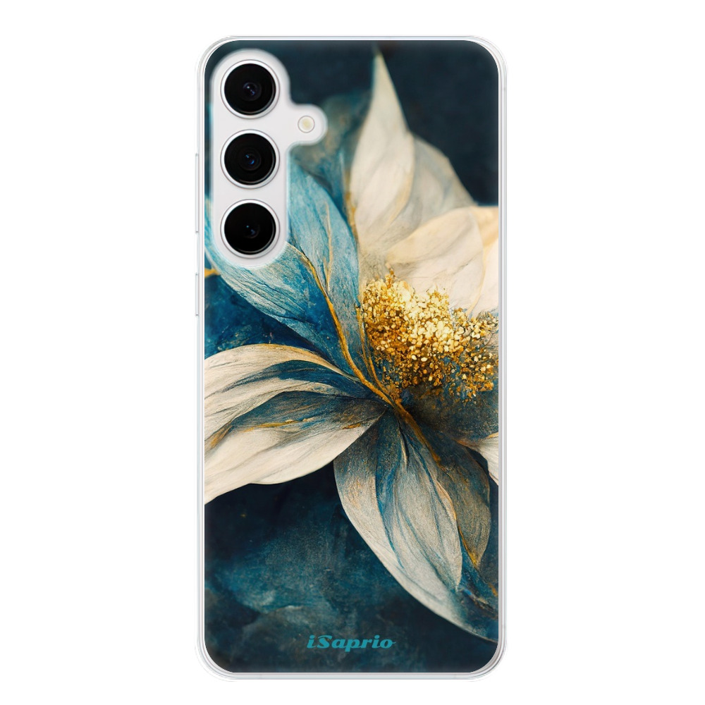 Odolné silikonové pouzdro iSaprio - Blue Petals - Samsung Galaxy S24+