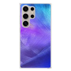 Silikonové pouzdro iSaprio - Samsung Galaxy S24 Ultra - Purple Feathers