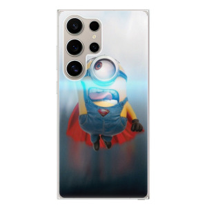 Silikonové pouzdro iSaprio - Samsung Galaxy S24 Ultra - Mimons Superman 02