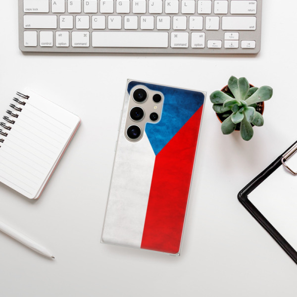 Silikonové pouzdro iSaprio - Samsung Galaxy S24 Ultra - Czech Flag