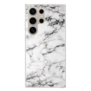 Silikonové pouzdro iSaprio - Samsung Galaxy S24 Ultra - White Marble 01