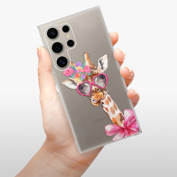 Silikonové pouzdro iSaprio - Samsung Galaxy S24 Ultra - Lady Giraffe