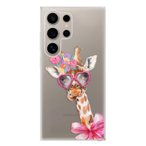 Silikonové pouzdro iSaprio - Samsung Galaxy S24 Ultra - Lady Giraffe