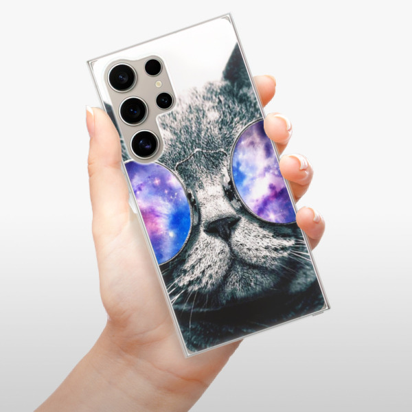 Silikonové pouzdro iSaprio - Samsung Galaxy S24 Ultra - Galaxy Cat