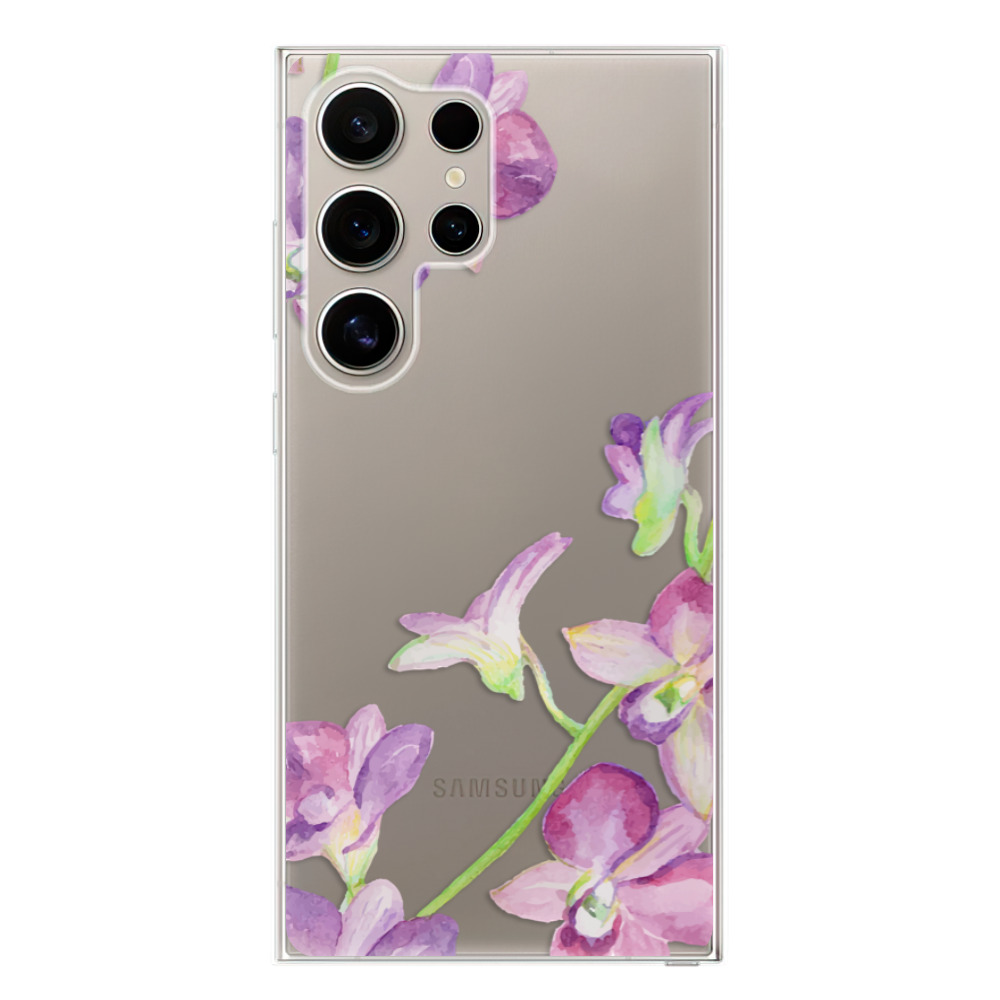 Silikonové odolné pouzdro iSaprio - Purple Orchid - Samsung Galaxy S24 Ultra (Odolný silikonový kryt, obal, pouzdro iSaprio Purple Orchid na mobilní telefon Samsung Galaxy S24 Ultra)