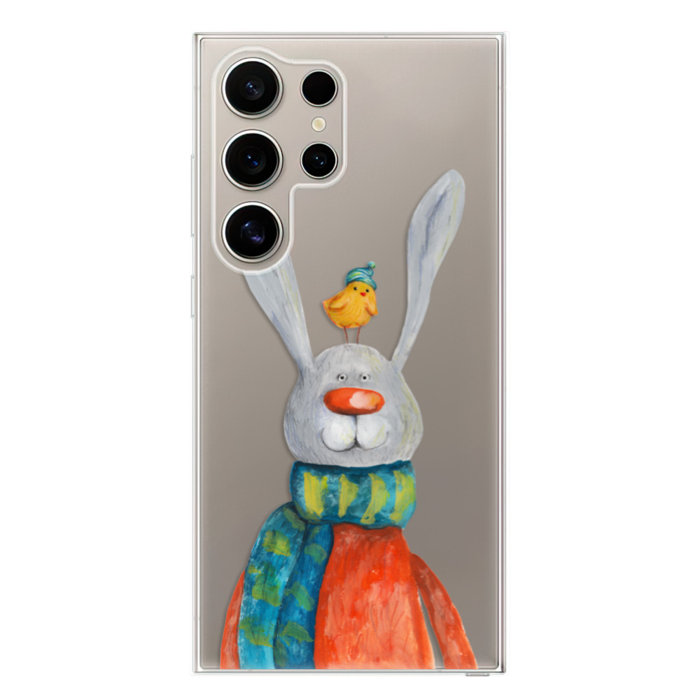 Odolné silikonové pouzdro iSaprio - Rabbit And Bird - Samsung Galaxy S24 Ultra