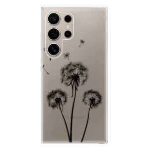 Silikonové pouzdro iSaprio - Samsung Galaxy S24 Ultra - Three Dandelions black