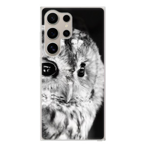 Silikonové pouzdro iSaprio - Samsung Galaxy S24 Ultra - BW Owl