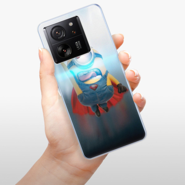 Silikonové pouzdro iSaprio - Xiaomi 13T / 13T Pro - Mimons Superman 02