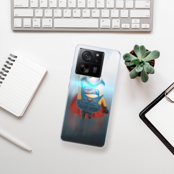 Silikonové pouzdro iSaprio - Xiaomi 13T / 13T Pro - Mimons Superman 02