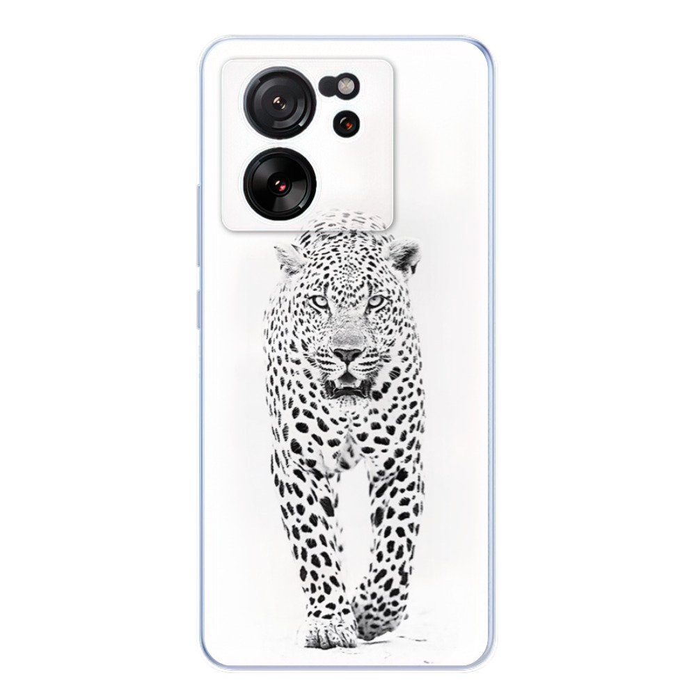 Silikonové odolné pouzdro iSaprio - White Jaguar - Xiaomi 13T / 13T Pro (Odolný silikonový kryt, obal, pouzdro iSaprio White Jaguar na mobilní telefon Xiaomi 13T / 13T Pro)