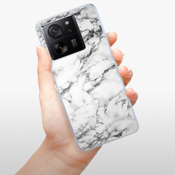 Silikonové pouzdro iSaprio - Xiaomi 13T / 13T Pro - White Marble 01