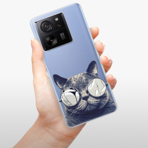 Silikonové pouzdro iSaprio - Xiaomi 13T / 13T Pro - Crazy Cat 01