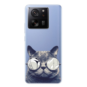 Silikonové pouzdro iSaprio - Xiaomi 13T / 13T Pro - Crazy Cat 01