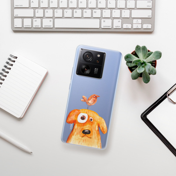 Silikonové pouzdro iSaprio - Xiaomi 13T / 13T Pro - Dog And Bird