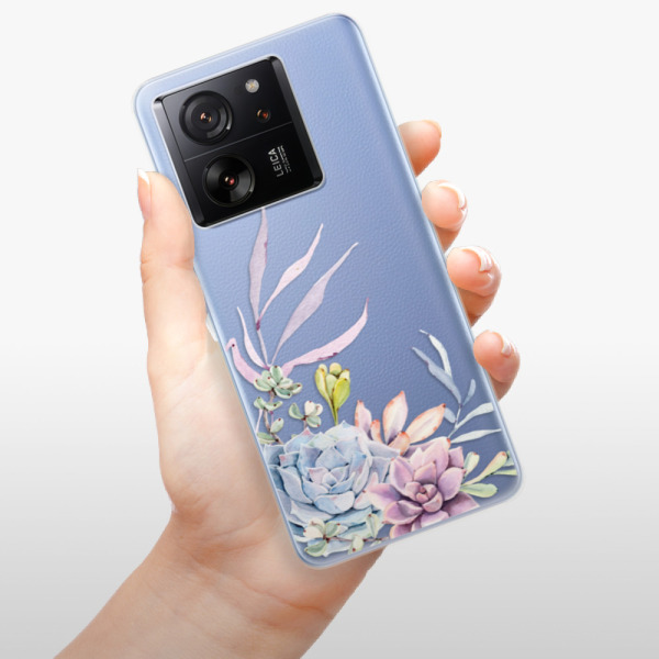 Silikonové pouzdro iSaprio - Xiaomi 13T / 13T Pro - Succulent 01