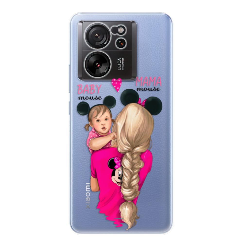 Odolné silikonové pouzdro iSaprio - Mama Mouse Blond and Girl - Xiaomi 13T / 13T Pro