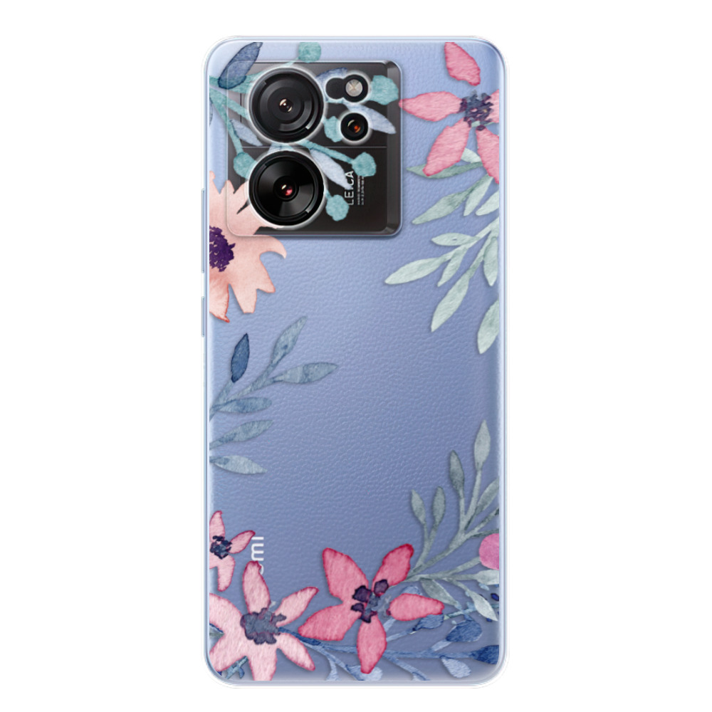 Odolné silikonové pouzdro iSaprio - Leaves and Flowers - Xiaomi 13T / 13T Pro