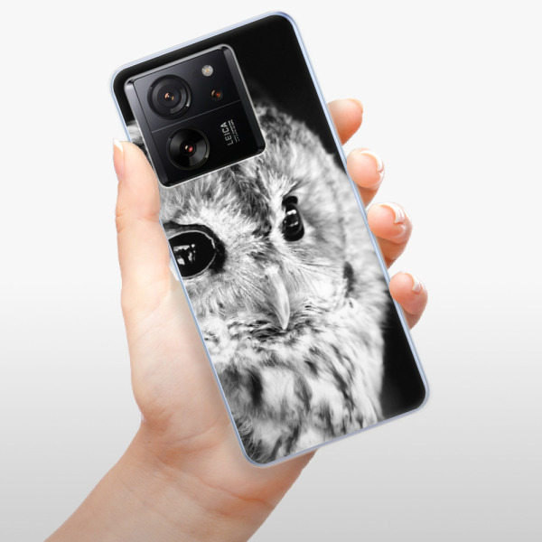 Silikonové pouzdro iSaprio - Xiaomi 13T / 13T Pro - BW Owl