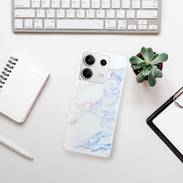 Silikonové pouzdro iSaprio - Xiaomi Redmi Note 13 5G - Raibow Marble 10