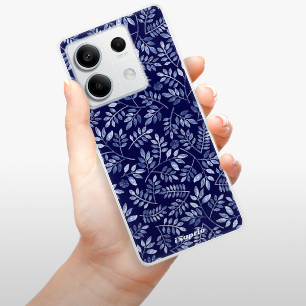Silikonové pouzdro iSaprio - Xiaomi Redmi Note 13 5G - Blue Leaves 05