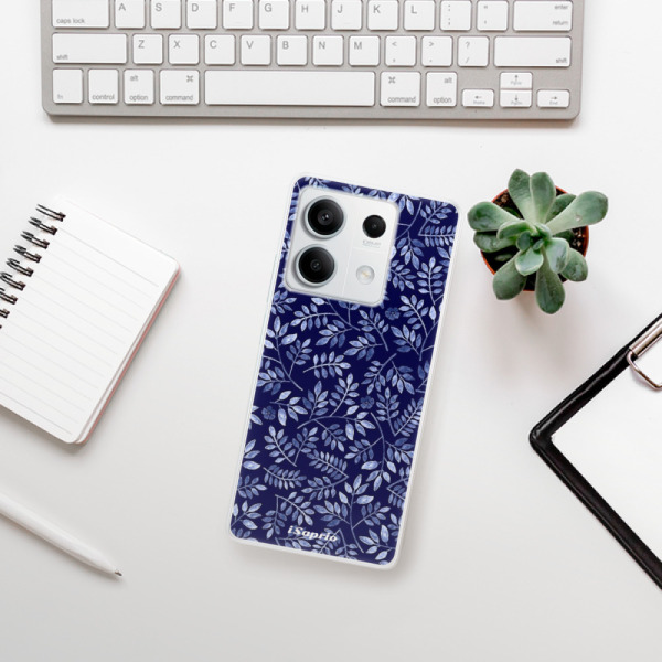Silikonové pouzdro iSaprio - Xiaomi Redmi Note 13 5G - Blue Leaves 05
