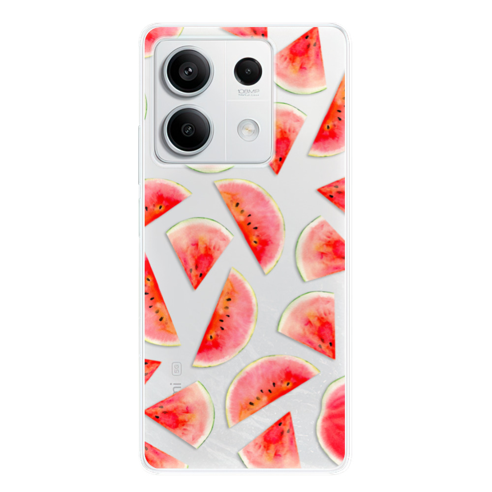 Odolné silikonové pouzdro iSaprio - Melon Pattern 02 - Xiaomi Redmi Note 13 5G